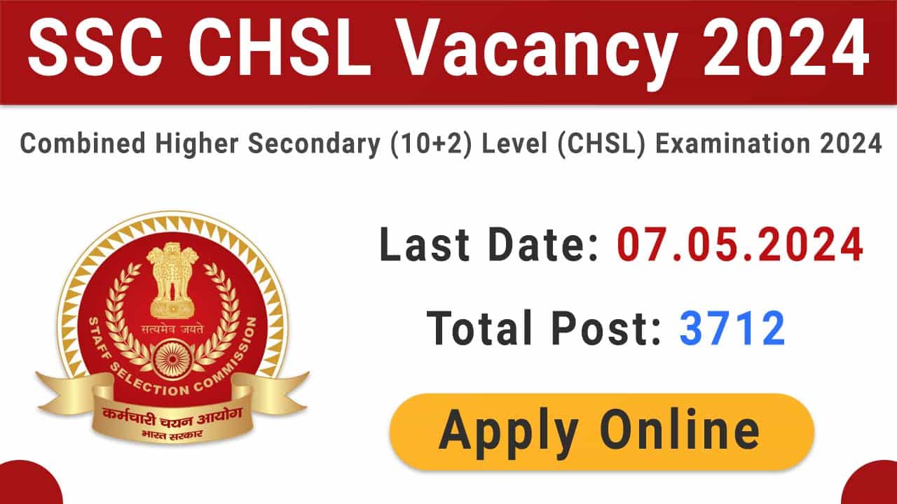 SSC CHSL recruitment 2024